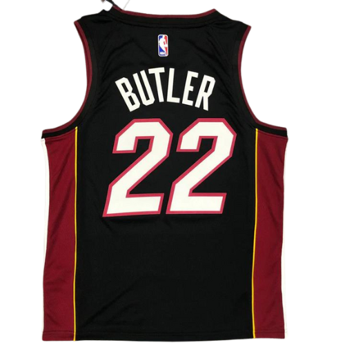 CAMISETA NBA NEGRO-ROJO MIAMI HEAT 2021/22