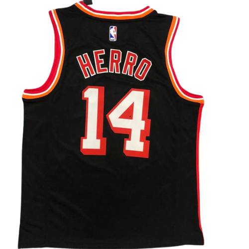 CAMISETA NBA NEGRO-ROJO MIAMI HEAT 2021/22