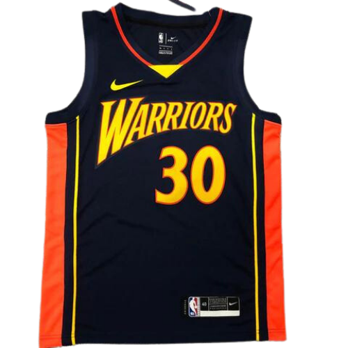 CAMISETA NBA NEGRO-NARANJA WARRIORS 2021/22