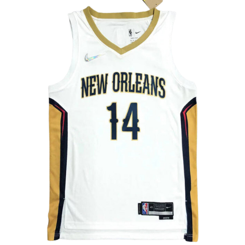 CAMISETA NBA NEW ORLEANS PELÍCANOS BLANCOS 2021/22