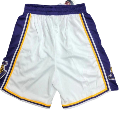 PANTALONES CORTOS NBA BLANCO-MORADO LAKERS 2021/22