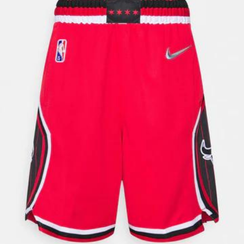 PANTALONES CORTOS NBA CHICAGO BULLS NEGRO Y ROJO 2021/22