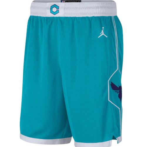 PANTALONES CORTOS NBA HORNETS VERDE ACQUA 2020/21