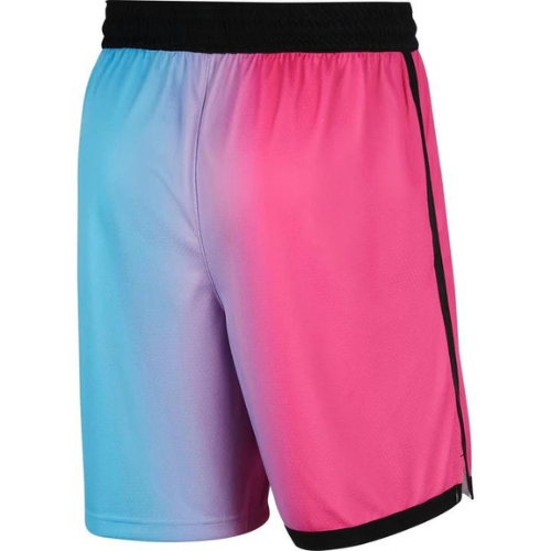 PANTALONES CORTOS NBA ROSA-AZUL MIAMI HEAT 2021/22