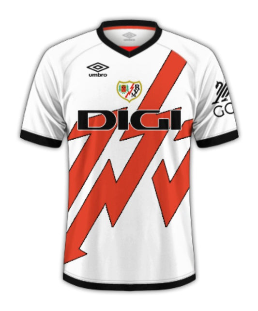 CAMISETA BLANCA RAYO VALLECANO CF 2024-25