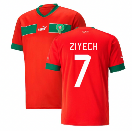 CAMISETA MARRUECOS ZIYECH 7 HOME 2022/23