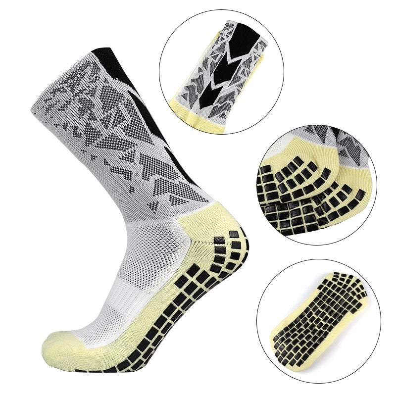 SOCKS  GRIP®  PROFESIONALES   WHITE/  BLACK