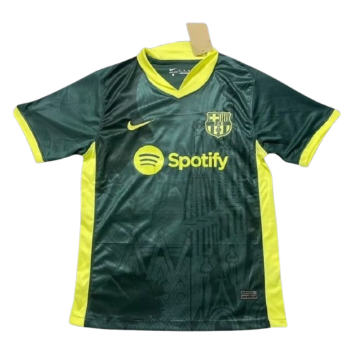 CAMISETAS NEGRO VERDE EDICIÓN ESPECIAL FANS DE ENTRENAMIENTO FC BARCELONA 2024-25