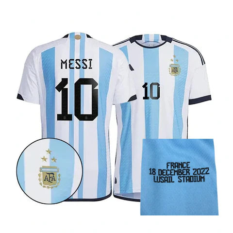 CAMISETA ARGENTINA HOME 2022/23 SPECIAL EDITION WORLD CUP WINNER QATAR.