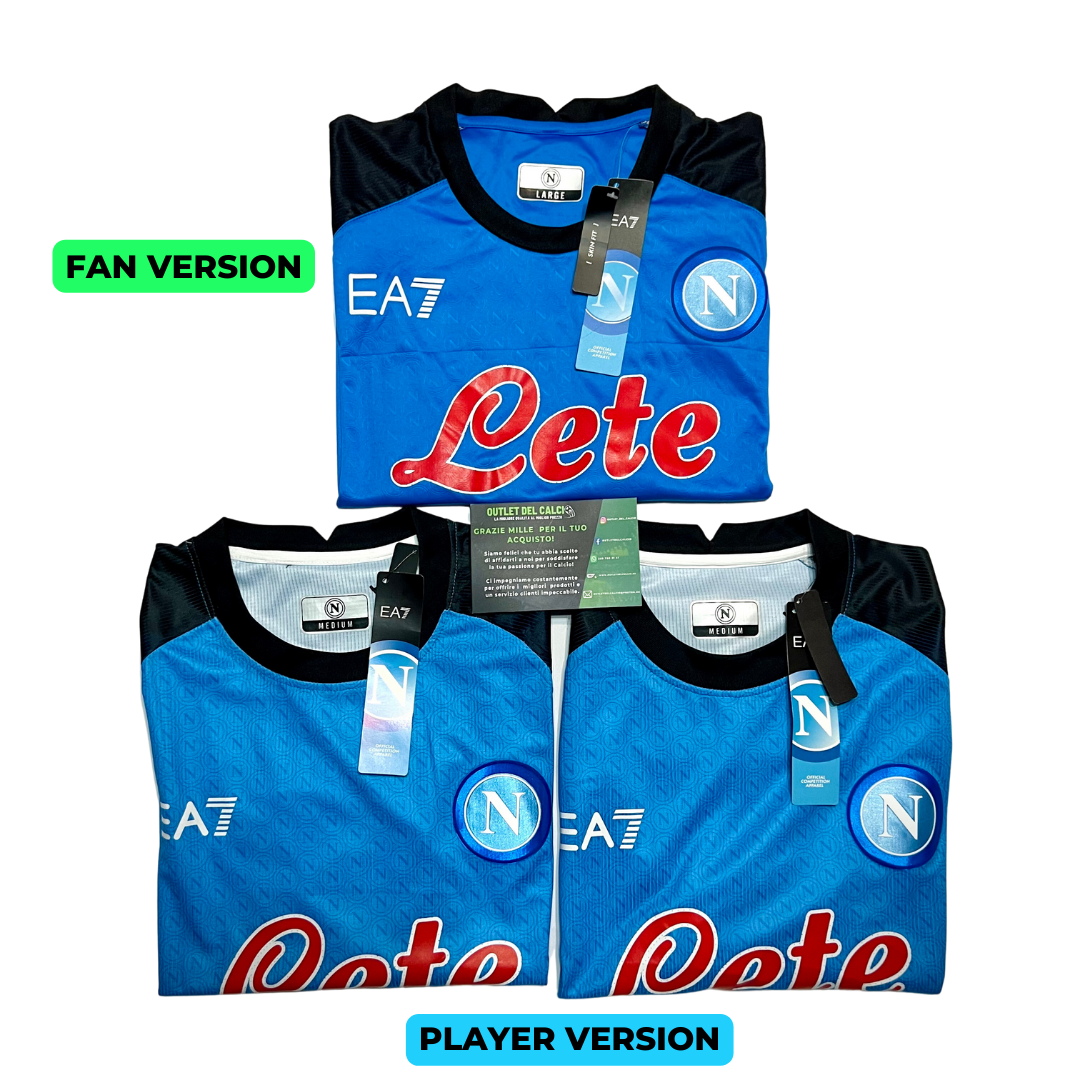 CAMISETA NAPOLI HOME 2022/23 CON PATCH SCUDETTO, PATCH SERIE A E PATCH UPBIT